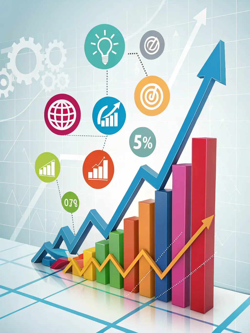 An icon showing a growing graph, representing scalability and future-proofing.